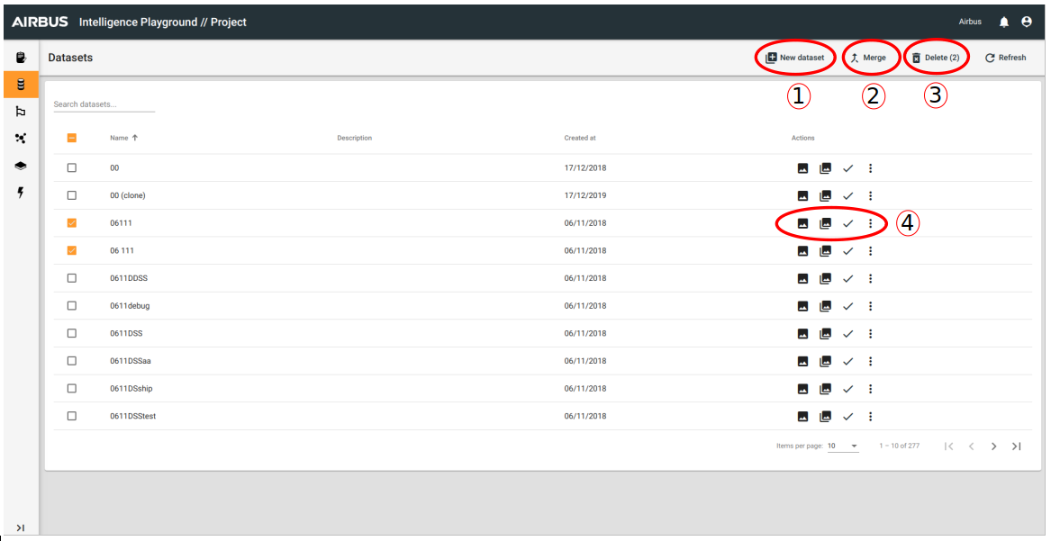 Interface Datasets