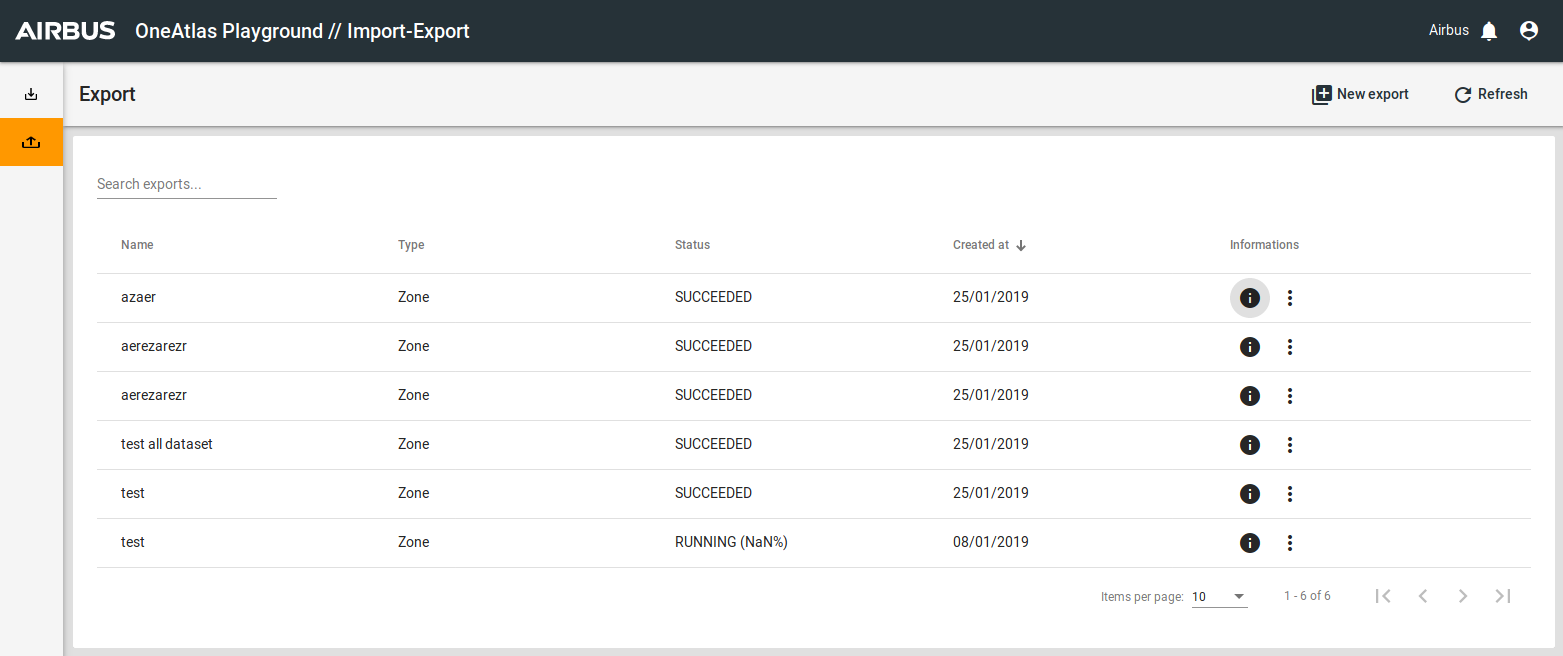 Export View